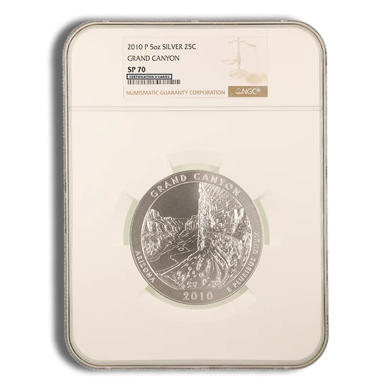 2010-P 5 oz ATB Grand Canyon Silver Coin NGC SP70 — Silver bullion from Standard Bullion