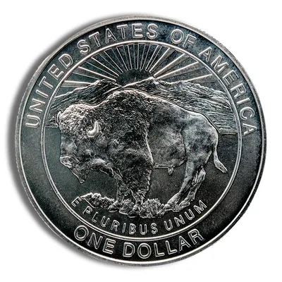 1999-P <body> Yellowstone Silver Commem - BU — reverse view