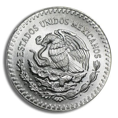 1983 1 oz Silver Mexican Libertad - BU — reverse view