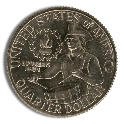 40% Silver 1776-1976 Bicentennial Quarter (BU/PF) — reverse view