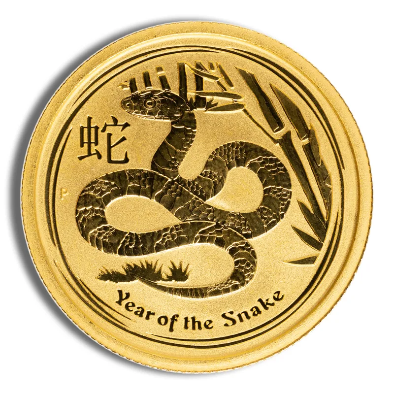 2013 1/4 oz Australia Gold Lunar Snake BU - Series II — Gold bullion from Standard Bullion