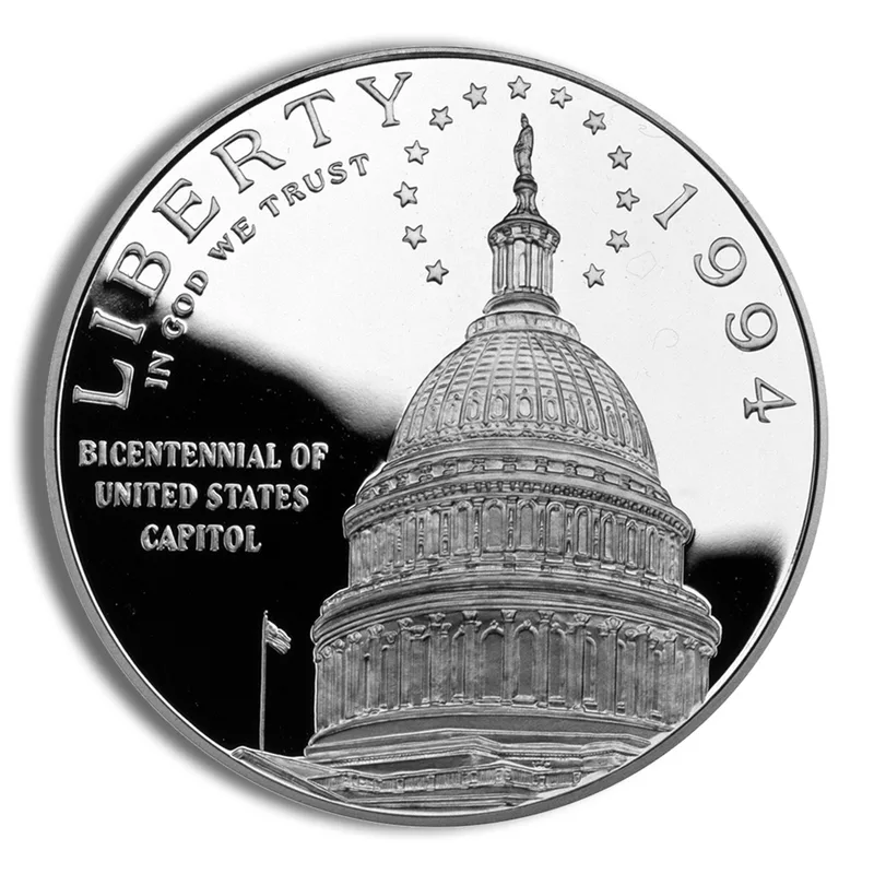 1994-S <body> Capitol Silver Commem - Proof — Silver bullion from Standard Bullion