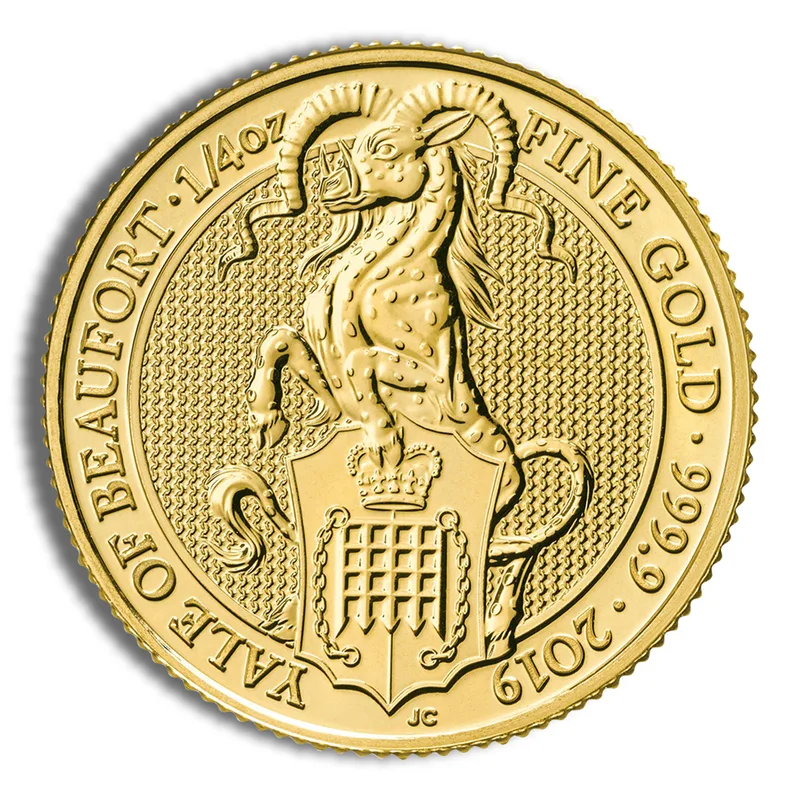 2019 1/4 oz Great Britain Queen's Beast Gold Coin - Yale — Gold bullion from Standard Bullion