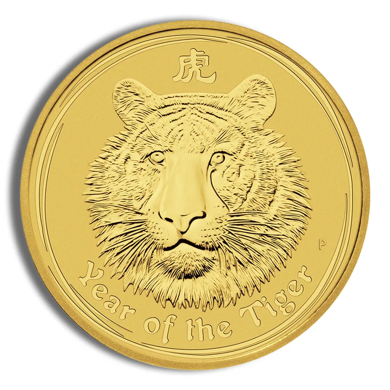 2010 1/2 oz Australia Gold Lunar Tiger BU - Series II — Gold bullion from Standard Bullion