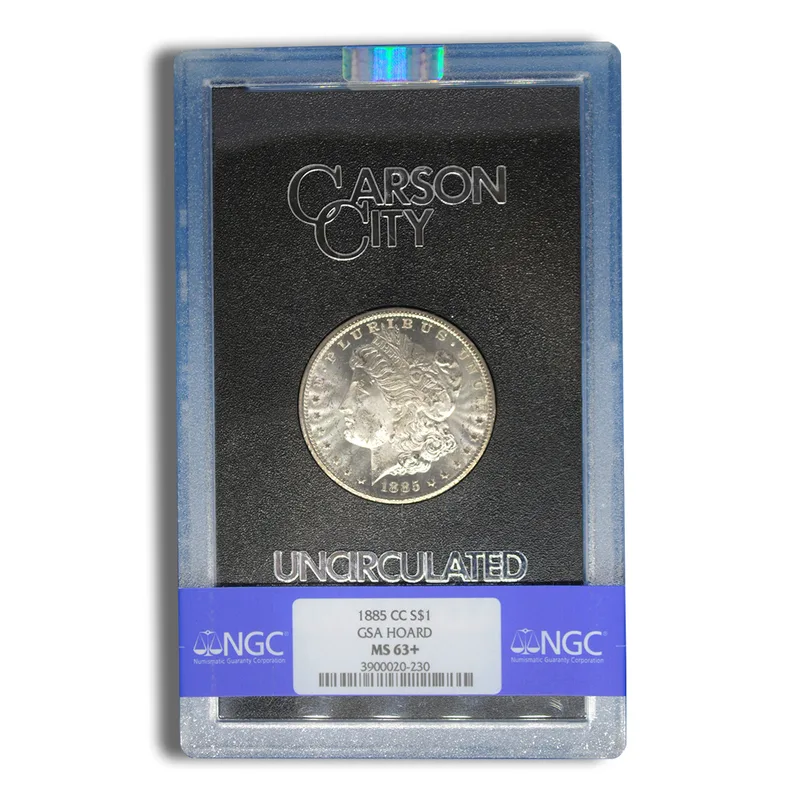 1885-CC GSA Morgan Dollar - NGC MS63+ — Silver bullion from Standard Bullion
