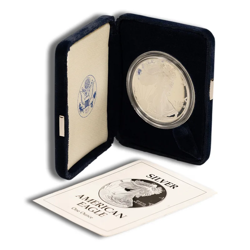 1996-P Proof Silver Eagle with Box & COA — Silver bullion from Standard Bullion