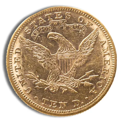 <body>0 Gold Liberty Eagle - XF — reverse view