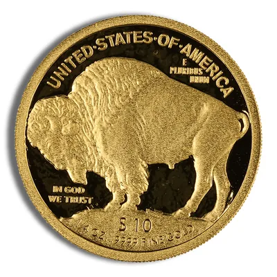 2008-W 1/4 oz Proof Gold Buffalo (w/Box & COA) — packaging view