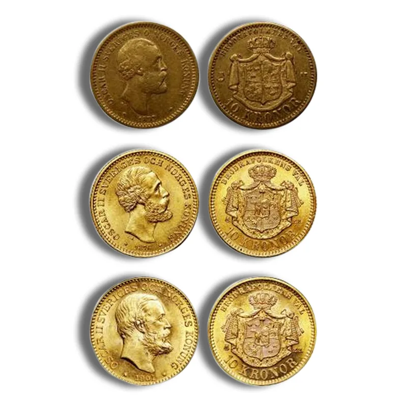 Sweden 10 Kronor Gold Coin — Gold bullion from Standard Bullion