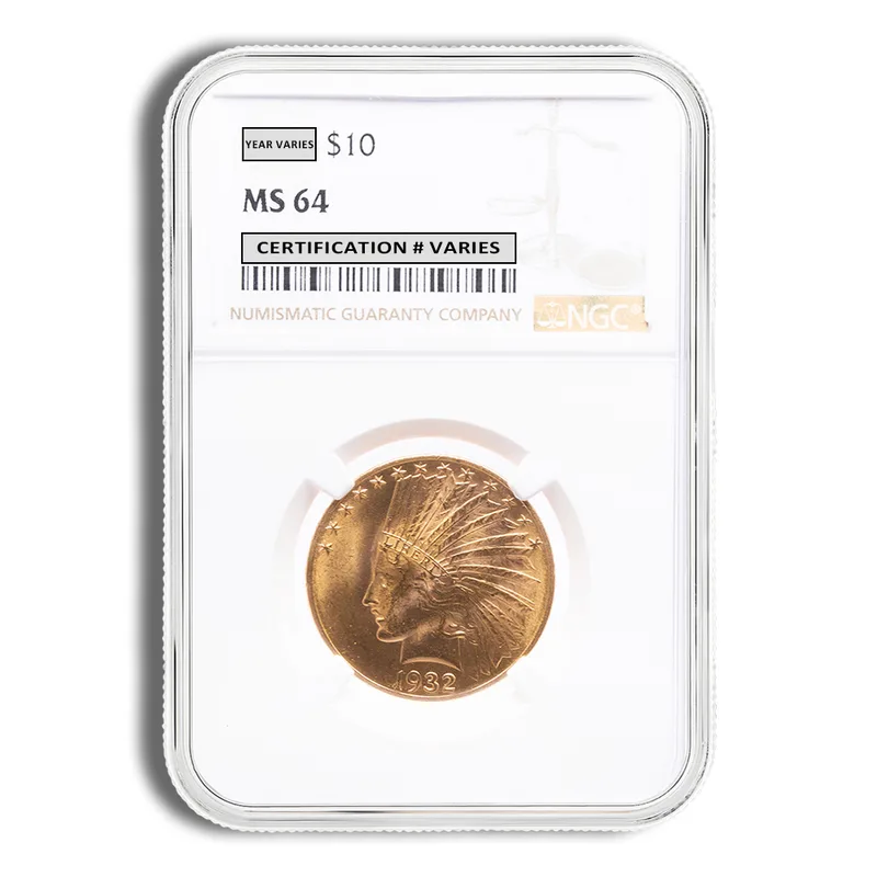 <body>0 Gold Indian Eagle - NGC MS64 — Gold bullion from Standard Bullion