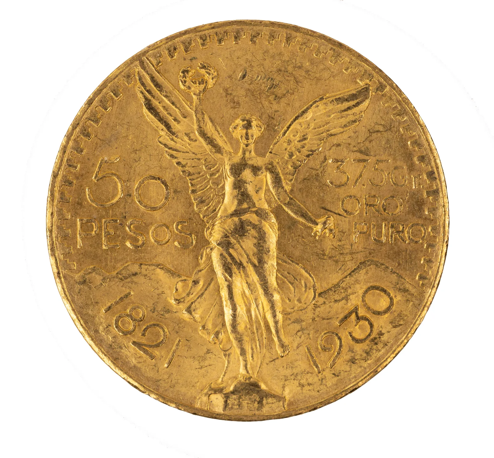 1930 Mexico Gold 50 Peso AU — Gold bullion from Standard Bullion