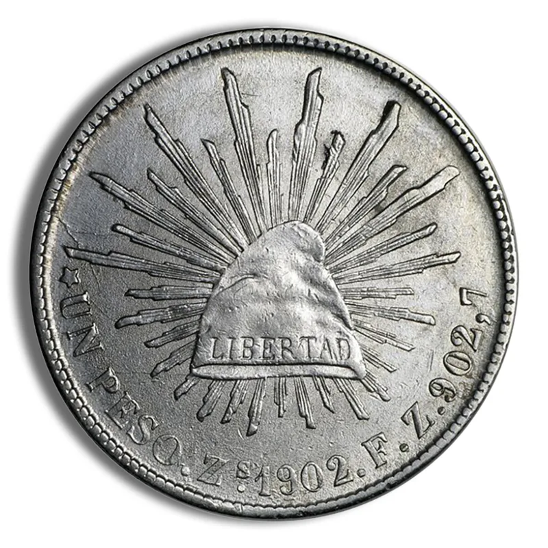 Mexico Silver Peso Cap & Rays (1898-1909) — Silver bullion from Standard Bullion