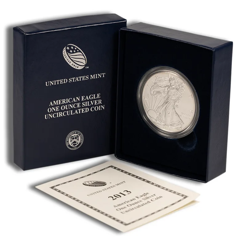 2013-W Burnished Silver Eagle with Box & COA — Silver bullion from Standard Bullion
