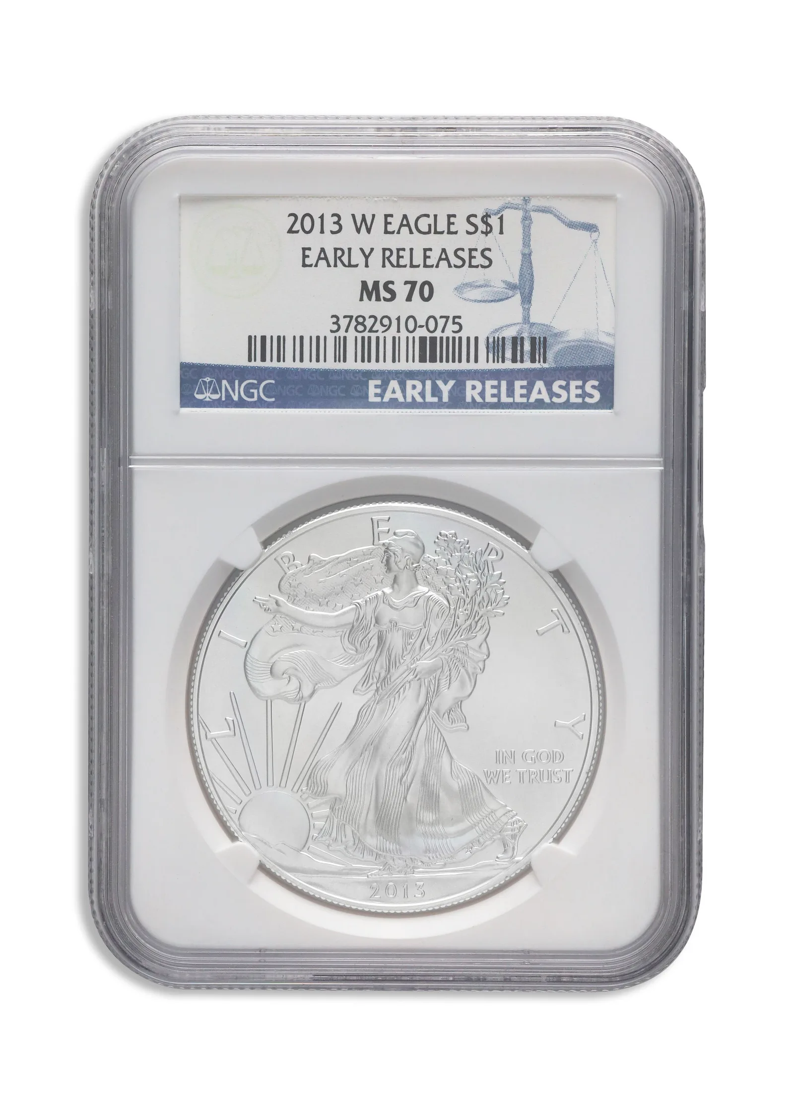 2013-W Burnished Silver Eagle NGC MS70 ER — Silver bullion from Standard Bullion