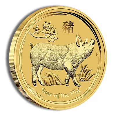 2019 1/4 oz Australia Gold Lunar Pig BU - Series II — packaging view