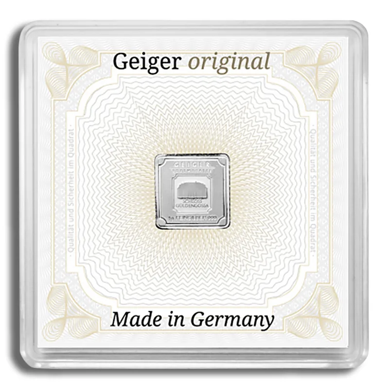 1 gram Silver Bar - Geiger (In Assay) — Silver bullion from Standard Bullion