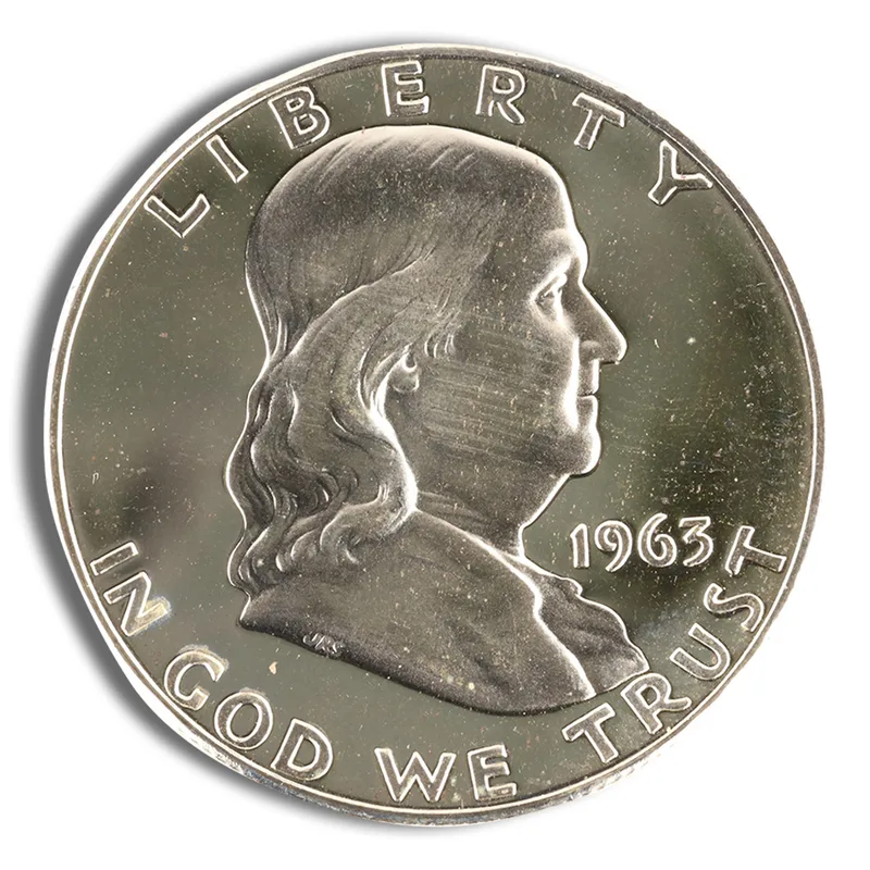 <body> FV 90% Silver Franklin Half Dollar Proof — Silver bullion from Standard Bullion