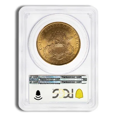 $20 Gold Liberty Double Eagle - PCGS MS64 — reverse view