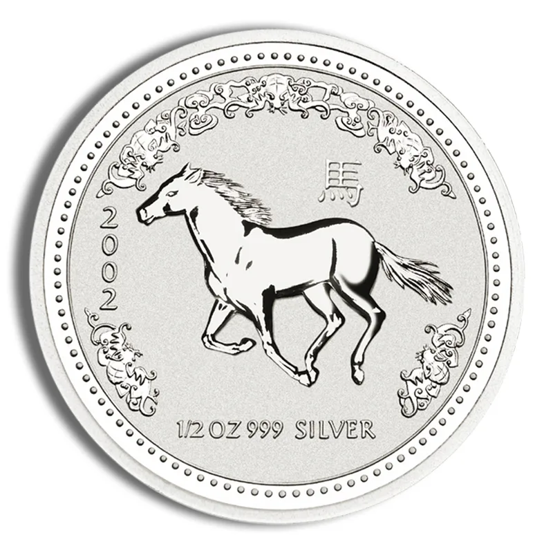 2002 1/2 oz Australia Silver Lunar Horse BU - Series I — Silver bullion from Standard Bullion