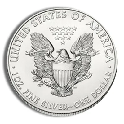 2015 Silver American Eagle - BU — reverse view
