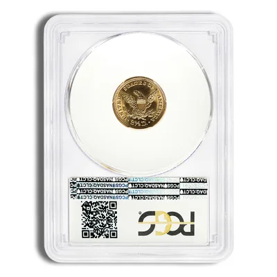 $2.5 Gold Liberty Quarter Eagle - PCGS MS63 — reverse view