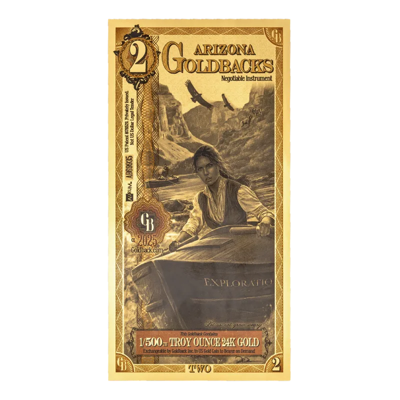 Arizona 2 Goldback — Gold bullion from Standard Bullion