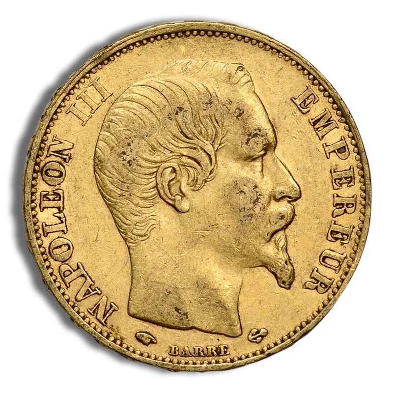 France Gold 20 Francs - Napoleon III (1852-1870) — Gold bullion from Standard Bullion