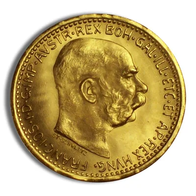 Austria 10 Corona Gold Coin — reverse view