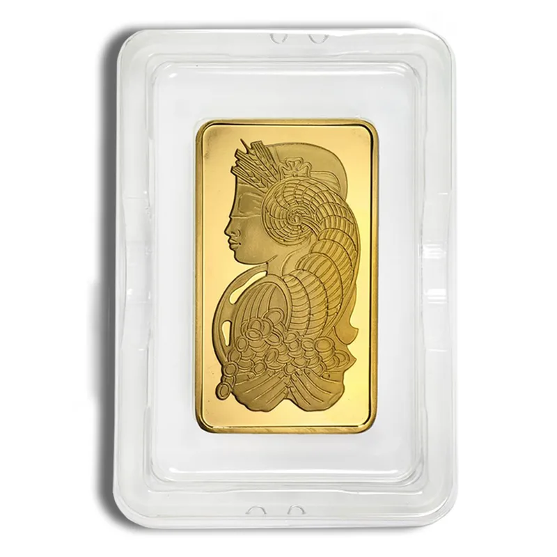 10 oz Gold Bar - PAMP Fortuna (Carded) — Gold bullion from Standard Bullion