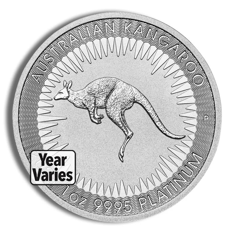 Platinum Kangaroo - 1 oz (Year Varies) — Platinum bullion from Standard Bullion