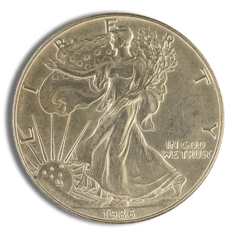 1986 Silver Eagle - Impaired — Silver bullion from Standard Bullion