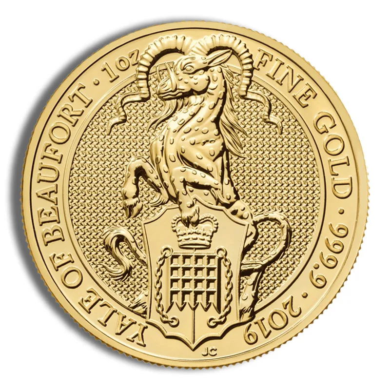 2019 1 oz Great Britain Queen's Beast Gold Coin - Yale — Gold bullion from Standard Bullion