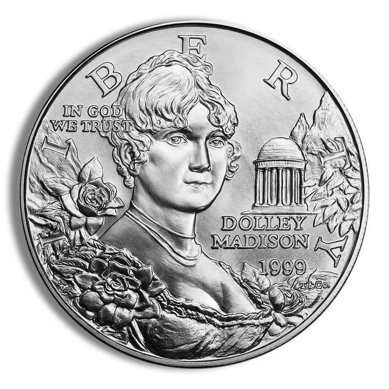 1999-P <body> Dolley Madison Silver Commem - BU — Silver bullion from Standard Bullion