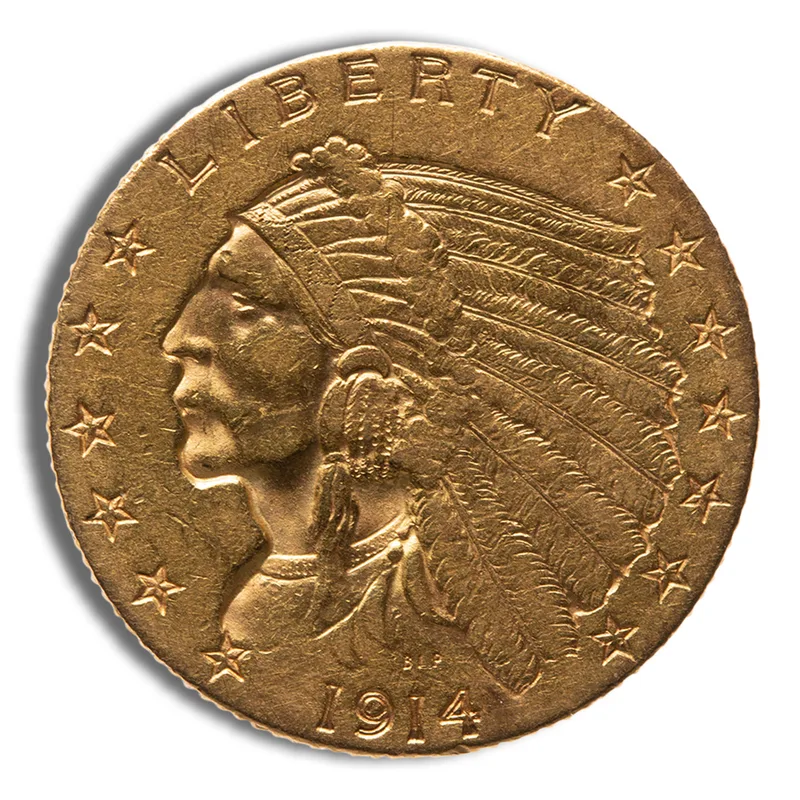 $2.5 Gold Indian Quarter Eagle - XF — Gold bullion from Standard Bullion