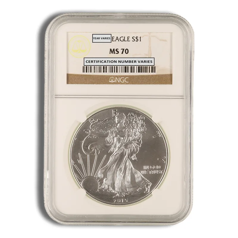 2015 Silver Eagle NGC MS70 — Silver bullion from Standard Bullion