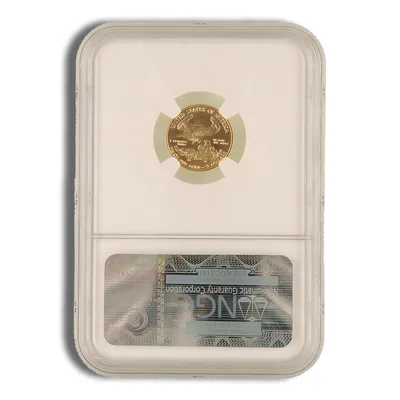 2012 1/10 oz Gold Eagle $5 NGC MS70 ER — reverse view