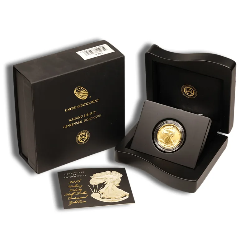 2016-W 1/2 oz Gold Walking Liberty Centennial Coin w/OGP — Gold bullion from Standard Bullion
