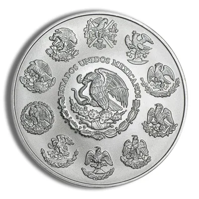 2016 1 oz Silver Mexican Libertad - BU — reverse view