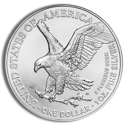 2025 Silver American Eagle - BU — reverse view