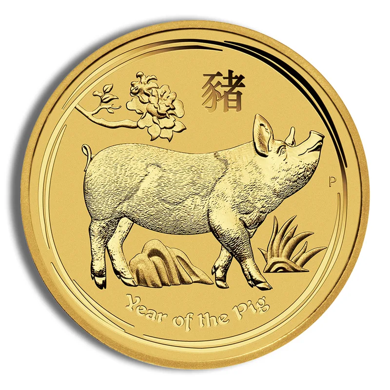 2019 1/4 oz Australia Gold Lunar Pig BU - Series II — Gold bullion from Standard Bullion