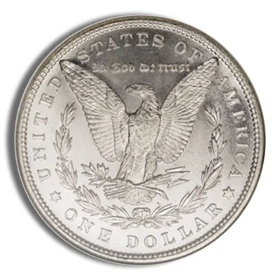 1921 Morgan Silver Dollar - BU — reverse view