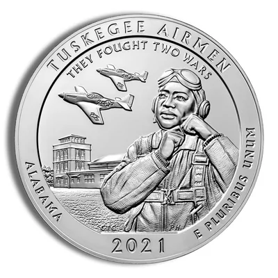 2021 5 oz ATB Tuskegee Airmen Silver Coin NGC MS69PL — packaging view