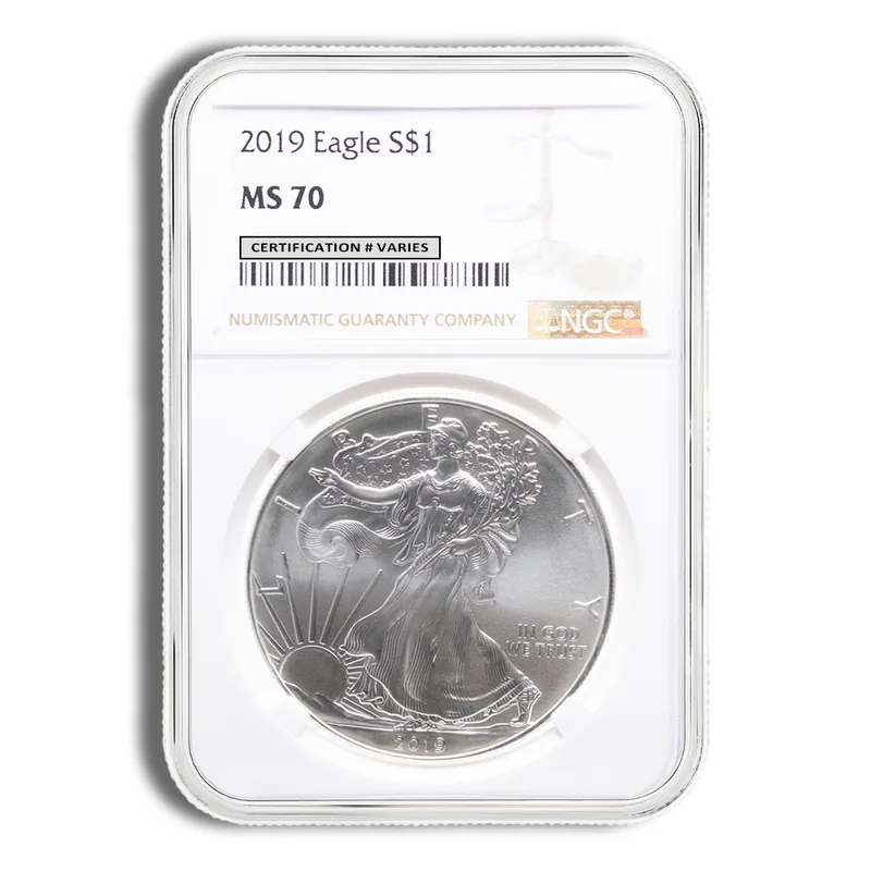 2019 Silver Eagle NGC MS70 — Silver bullion from Standard Bullion
