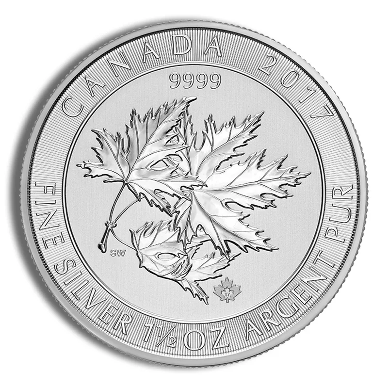 Canadian 1.5 oz SuperLeaf Silver Coin (Year Varies) — Silver bullion from Standard Bullion