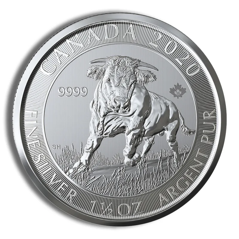 2020 1.5 oz Canadian Silver Bull Coin — Silver bullion from Standard Bullion