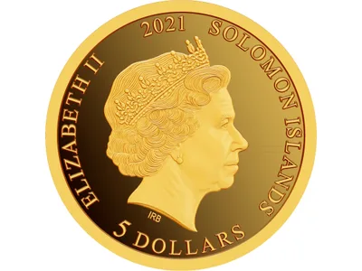 2021 1/8 oz Gold Solomon Islands 9/11 Anniversary Coin — reverse view