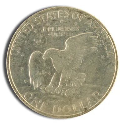 40% Silver Ike Dollar (Loose or in Tubes) — reverse view