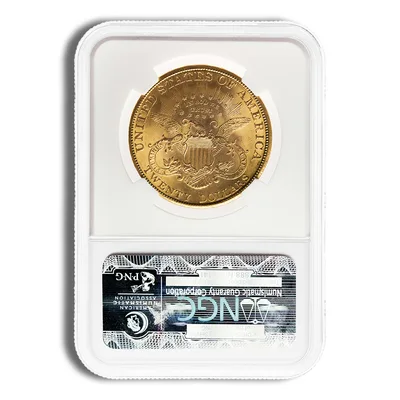 $20 Gold Liberty Double Eagle - NGC MS62 — reverse view