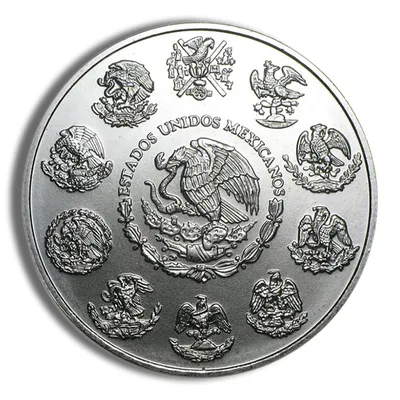 2001 1 oz Silver Mexican Libertad - BU — reverse view
