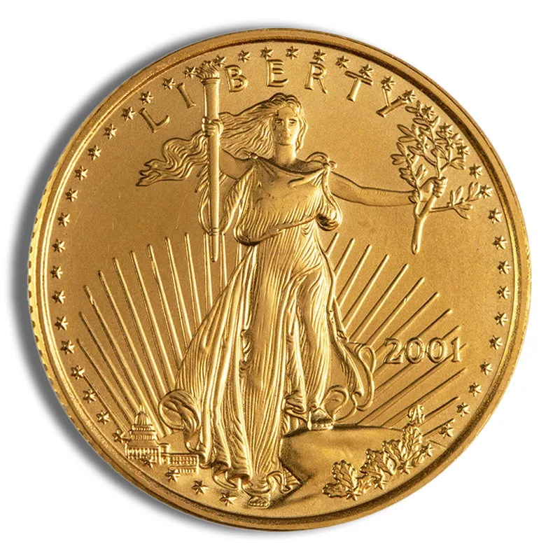 2001 1/4 oz Gold Eagle <body>0 NGC MS69 — Gold bullion from Standard Bullion